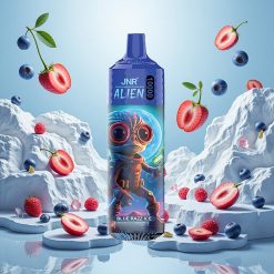 JNR Alien 10000 Puffs Blå Bringebær Is med 850mAh Batteri og Type-C Lading
