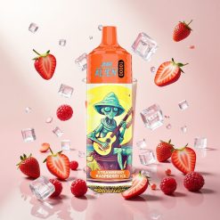 JNR Alien 10000 Puffs Engangs Vape Jordbær Bringebær Is med 850mAh Batteri