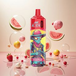 JNR Alien 10000 Puffs Engangs Vape Vannmelon Tyggegummi med 850mAh Batteri og RGB-lys