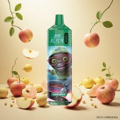 JNR Alien 10000 Puffs Engangs Vape med 20ml E-væske og Sur Eple