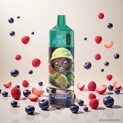 JNR Alien 10000 Puffs Engangsvape Blåbær Sur Bringebær – 850mAh Batteri, 20ml E-væske