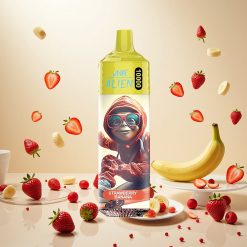 JNR Alien 10000 Puffs Engangsvape Jordbær Banan med 20ml E-væske og RGB-lys
