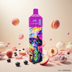 JNR Alien Max 18000 Puffs Engangsvape Fersken Blåbær Godteri med Smart LED-skjerm og 850mAh Batteri