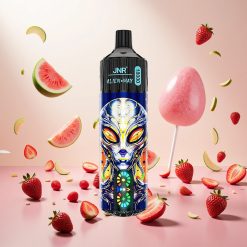 JNR Alien Max 18000 Puffs Smart LED Skjerm Jordbær Vannmelon Bubblemunn