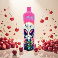 JNR Alien Max 18000 Puffs Smart LED-skjerm & Dual Mesh Coil Kirsebær Bær