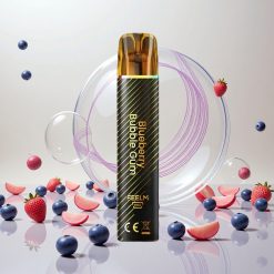 JNR Black&Golden 800 Puffs Engangs Vape Blåbær Tyggegummi