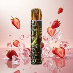 JNR Black&Golden 800 Puffs Engangs Vape Jordbær Is