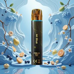 JNR Black&Golden 800 Puffs Engangs Vape Mr Blå