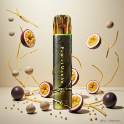 JNR Black&Golden 800 Puffs Engangs Vape Passion Monster