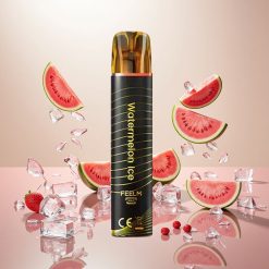 JNR Black&Golden 800 Puffs Engangs Vape Vannmelon Is