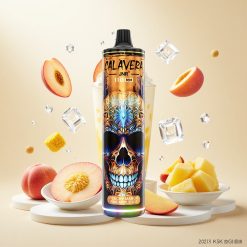 JNR Calavera 11000 Puffs Engangsvape Fersken Mango Ananas Is med 850 mAh Batteri