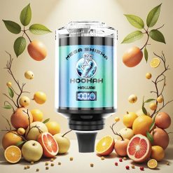 JNR Mega Shisha Hookah 100K Desktop Kompatibel med 60ml e-væske og 2200mAh batteri Hawaii