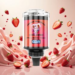 JNR Mega Shisha Hookah 100K Skrivebordskompatibilitet Jordbær Punch 60ml e-væske