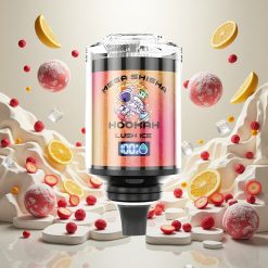 JNR Mega Shisha Hookah Desktop Kompatibel med 100K Puffs og Lush Is (60ml)