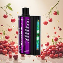 JNR Radiance 31000 Puff Engangs Vape Cherry Bær med 28 ml E-væske og Smart Animation Skjerm