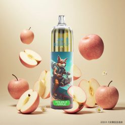 JNR Rocket-X 12400 Puffs Engangsvaper med Justerbar Luftstrøm og Dobbel Eple