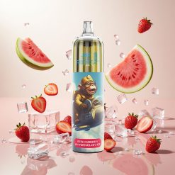 JNR Rocket-X 12400 Puffs Engangsvaper med Justerbar Luftstrøm og Jordbær-Vannmelon Is