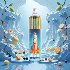 JNR Rocket-X 12400 Puffs Engangsvaper med Justerbar Luftstrøm og Mr Blå