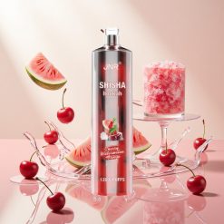 JNR Shisha Hookah 12000 Puffs Engangsvape Kirsebær Vannmelon Kjølig (24ml, 750mAh)