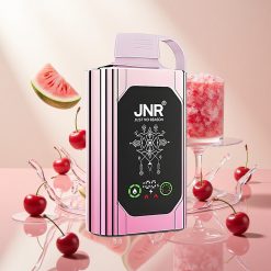 JNR Shisha Hookah Box 20500 Puffs Engangsvape Kirsebær Vannmelon Is med 25ml E-væske og 1000mAh Batteri