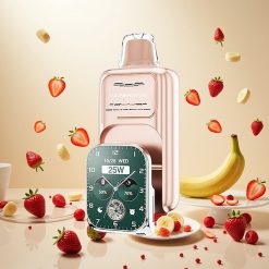 JNR VapeWatch 30000 Puffs Engangs Vape Jordbær Banan – 1000mAh Batteri, 19mL E-væske