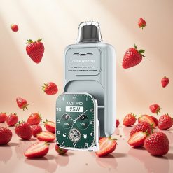 JNR VapeWatch 30000 Puffs Engangs Vape Jordbær Is med 1000mAh Batteri og 19mL E-væske