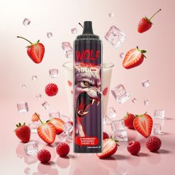 JNR Wolf Niplo 10000 Puffs Engangsvape Jordbær Bringebær Kirsebær Is med 20ml E-væske og 650mAh Batteri