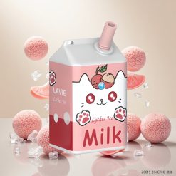 LAVIE Melk 7000 Puffs Engangsvape Litchi Is (16ML, 5% Nikotin)