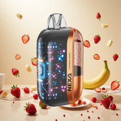 NEXA Ultra 50K Engangsvaper Jordbær Banan med 20ml Kapasitet og 50000 Puff