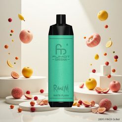 RandM Fumot Shisha 10000 Puffs Engangs Vape (18ml, 0,5% Nikotin) Hvit Blits