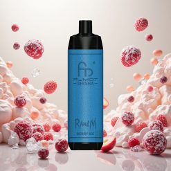 RandM Fumot Shisha 10000 Puffs Engangs Vape med 18ml Fylt E-væske og Bær Is