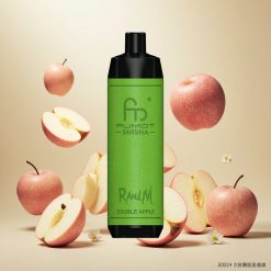 RandM Fumot Shisha 10000 Puffs Engangs Vape med LED-indikator og Dobbel Eple