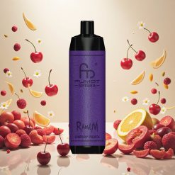 RandM Fumot Shisha 10000 Puffs Engangs Vape med LED-indikator og Kirsebær Fiesta