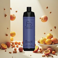 RandM Fumot Shisha 10000 Puffs Engangs Vape med LED-indikator og Lady Killer (Damesmekker)