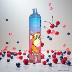 RandM Fumot Tornado 15000 Puffs Blå Bringebær Engangsvape med 25ml Kapasitet og Mesh Coil