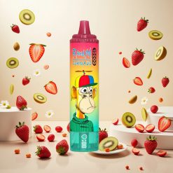 RandM Fumot Tornado 15000 Puffs Engangsvape Jordbær Kiwi med 25ml Kapasitet og 850mAh Batteri