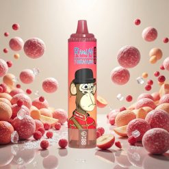 RandM Fumot Tornado 15000 Puffs Engangsvape Rød Energi Is – 25ml Kapasitet, 0,9 Ohm Mesh Coil