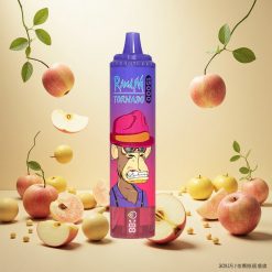 RandM Fumot Tornado 15000 Puffs Engangsvape Sur Eple med 25ml Kapasitet og 850mAh Batteri