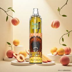 RandM Fumot Tornado 7000 Puffs Engangs Vape Fersken Mango med 14 ML E-væske og 850 MAH Batteri