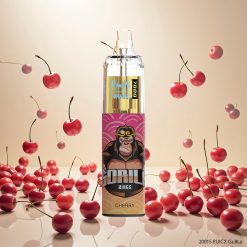 RandM Fumot Tornado 7000 Puffs Engangs Vape Kirsebær med 14 ML E-væske og Mesh Coil