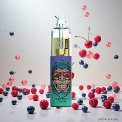 RandM Fumot Tornado 7000 Puffs Engangsvape Blå Bringebær med 14 ML E-væske og Mesh Spole