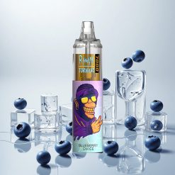 RandM Fumot Tornado 7000 Puffs Engangsvape Blåbær På Is med 14 ML E-væske og 850 MAH Batteri
