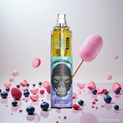 RandM Fumot Tornado 7000 Puffs Engangsvape Blåbær Tyggegummi med 14 ML E-væske og Mesh Coil