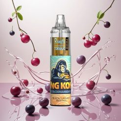 RandM Fumot Tornado 7000 Puffs Engangsvaper med Svartsolbær Mentol og 14 ML E-væske