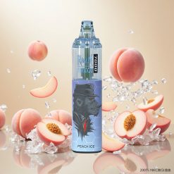 RandM Fumot Tornado 7000 Puffs Engelbatteri (850 MAH) Fersken Is Engangsvape