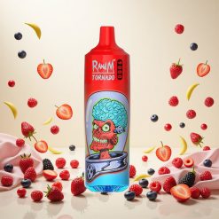 RandM Fumot Tornado 9000 Puffs Blandede Bær 18 mL og Opladbar Batteri