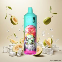 RandM Fumot Tornado 9000 Puffs Engangsvape Guava Is (Guava Ice) – 18 mL Væske (E-liquid) & Mesh Coil