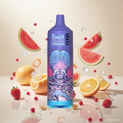 RandM Fumot Tornado 9000 Puffs Oppladbar 850 mAh Vannmelon Brazz Is Engangsvape