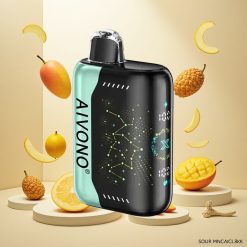 Aivono Aim Boom 25000 Puffs Engangsdamp Sur Mango Ananas med 28ml E-væske og 650mAh Batteri