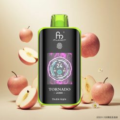 Fumot Tornado 25000 Puffs Dobbel Eple med 20ml Fylt E-væske og 700mAh Batteri